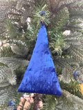 Mini Velvet Christmas Hanging Tree Decor Set of 3