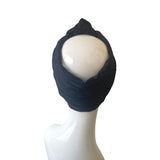 Navy Blue Wide Lace Headband for Women