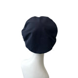 Dark Blue Cotton Fashion Beret