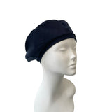 Dark Blue Cotton Fashion Beret