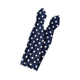 Navy Polka Dot Hair Wrap 
