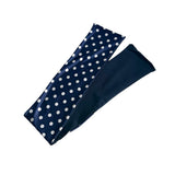 Navy Polka Dot Wired Headband