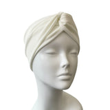 Off White Soft Jersey Turban Twist Headband ireland