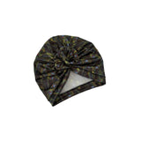 Patterned turban on a white background