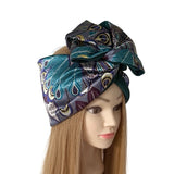 Peacock Feather Wired Headband