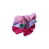 Multicolored scrunchie on a white background