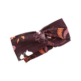 Wide Twisted Aubergine Purple Flower Headband