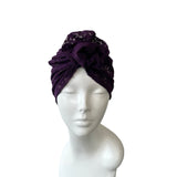 Thin Purple Lace Summer Head Wrap