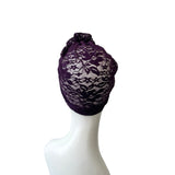 Thin Purple Lace Summer Head Wrap