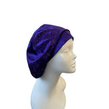 Purple Slouchy Velvet Beret