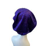 Purple Slouchy Velvet Beret
