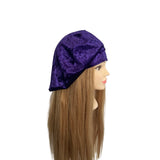 Purple Slouchy Velvet Beret