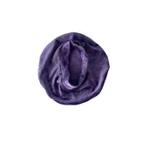 Purple fabric swatch on a white background