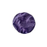Purple textured round object on a white background