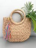 Rainbow Keyring Tassel | Fringe Key Chain with Clasp