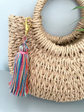 Rainbow Keyring Tassel | Fringe Key Chain with Clasp