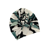 Floral patterned headscarf on a white background
