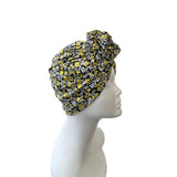  Black Yellow Ready Wear Turban