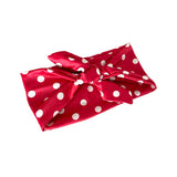 Red Polka Dot Tie Up Headband Hair Scarf Bandana