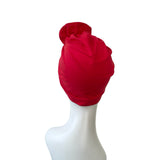 Red Retro Style Prettied Head Scarf