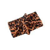 Rust Leopard Self Tie Headband