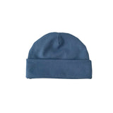 Blue beanie on a white background