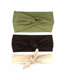 Twist Knot and Self Tie Fashion Headbands Set for Women