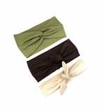 Twist Knot and Self Tie Fashion Headbands Set for Women