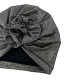 Silver Stretch Turban Hat