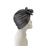 Silver Stretch Turban Hat