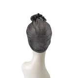Silver Stretch Turban Hat