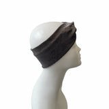 Silver Velvet Twisted Headband