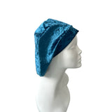 Slouchy Teal Velvet Beret