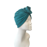 Teal Alopecia Turban Cap