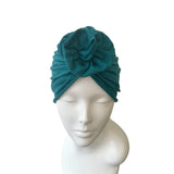 Teal Alopecia Turban Cap