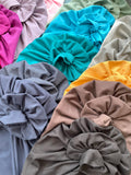 Teal Blue Stretch Jersey Alopecia Turban Cap