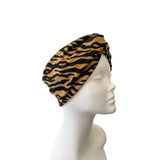 Tiger Print Autumn Knit Ear Warmer