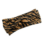 Tiger Print Autumn Knit Ear Warmer