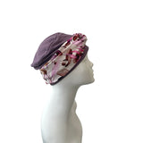 Super Soft Bamboo Jersey Turban Beanie Hat with Detachable Headband