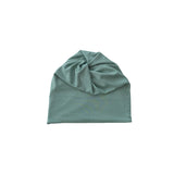 Twisted Ponytail Viscose Beanie Hat