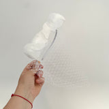 White Birdcage Veil Headband with Bow