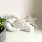 White Boucle Cloud, Moon, and Star Pillow Set ireland