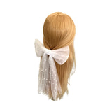 Bridal Bow Bachelor Party White Pearl Veil 