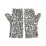 White and black soft cosy warm texting gloves