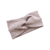 Wide Light Grey Winter Knit Ear Warmer 