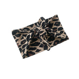Wide Pin Up Leopard Print Tie Up Headband