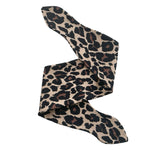 Wide Pin Up Leopard Print Tie Up Headband