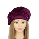 Wine Red Unlined Velvet Hat