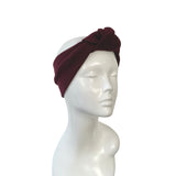 Wine Red Winter Knit Ear Warmer for Women