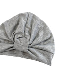 Gray turban on a white background
